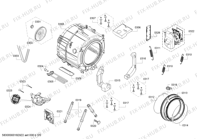 Схема №1 WAT24420GR Serie | 6 с изображением Панель управления для стиралки Bosch 11004871